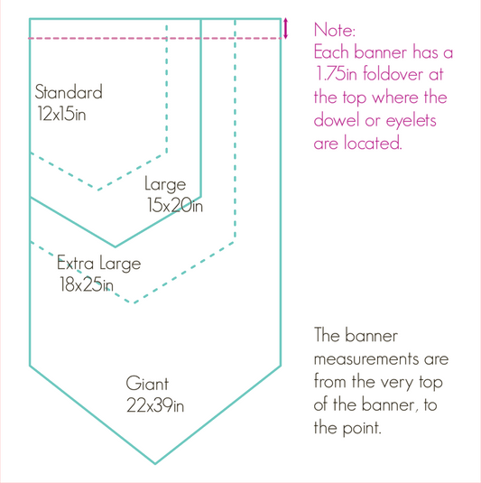 Blank Calico Banner - Seconds/Flawed