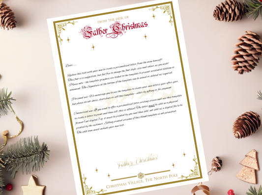 PRINTABLE Letter from Father Christmas