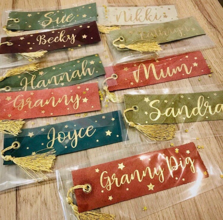 Leather Personalised bookmark, Love Reading - magical theme gift, gift for kids, reading gift, bookworm, back to school - wizard theme