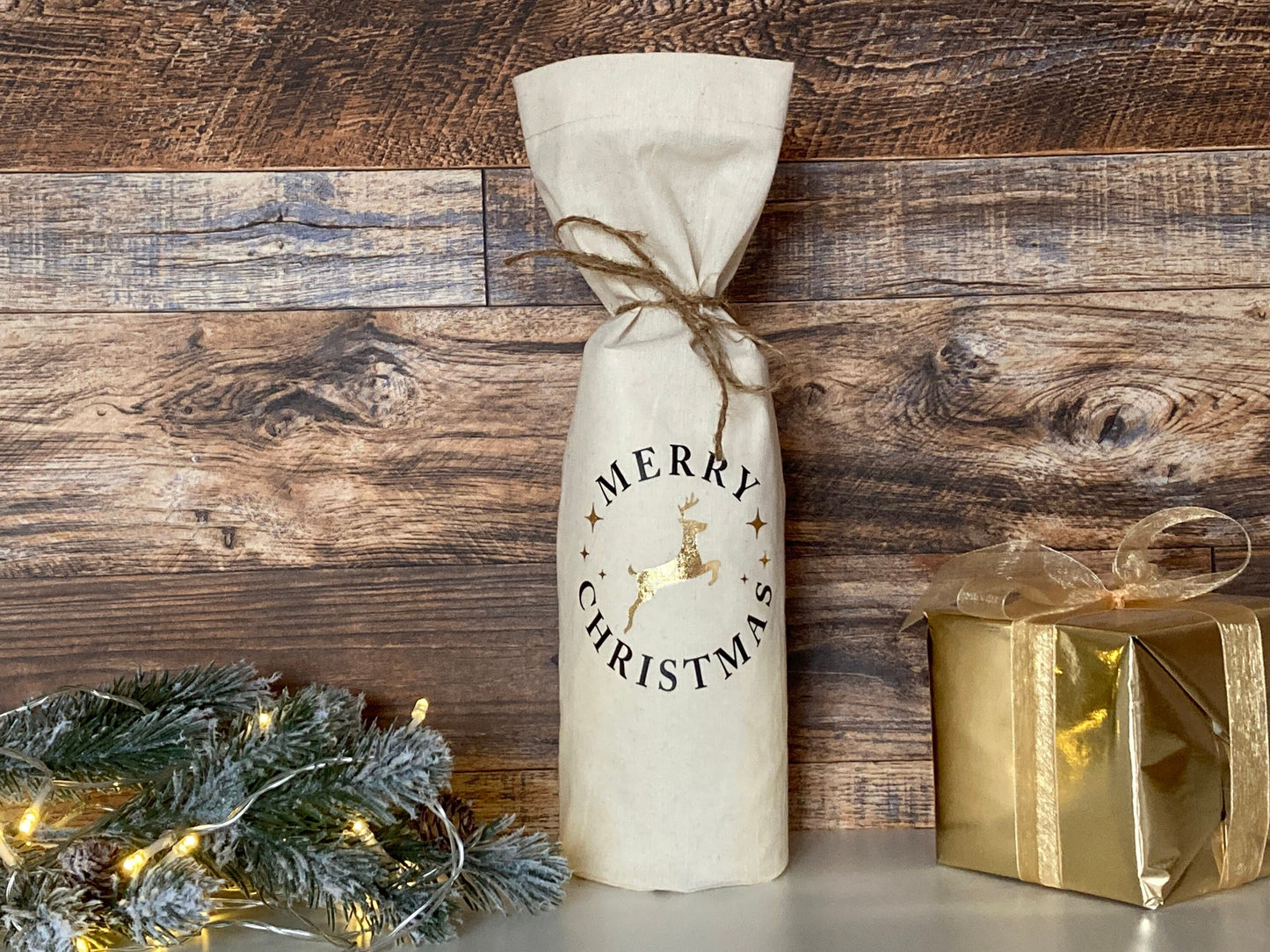 Christmas Wine Bottle Bag