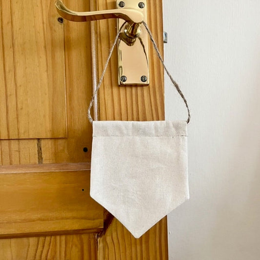 Blank DIY Banner, enamel pin Display, Pin collection, badge display, blank to decorate, Canvas Wall Flag, Pennant, natural cotton calico