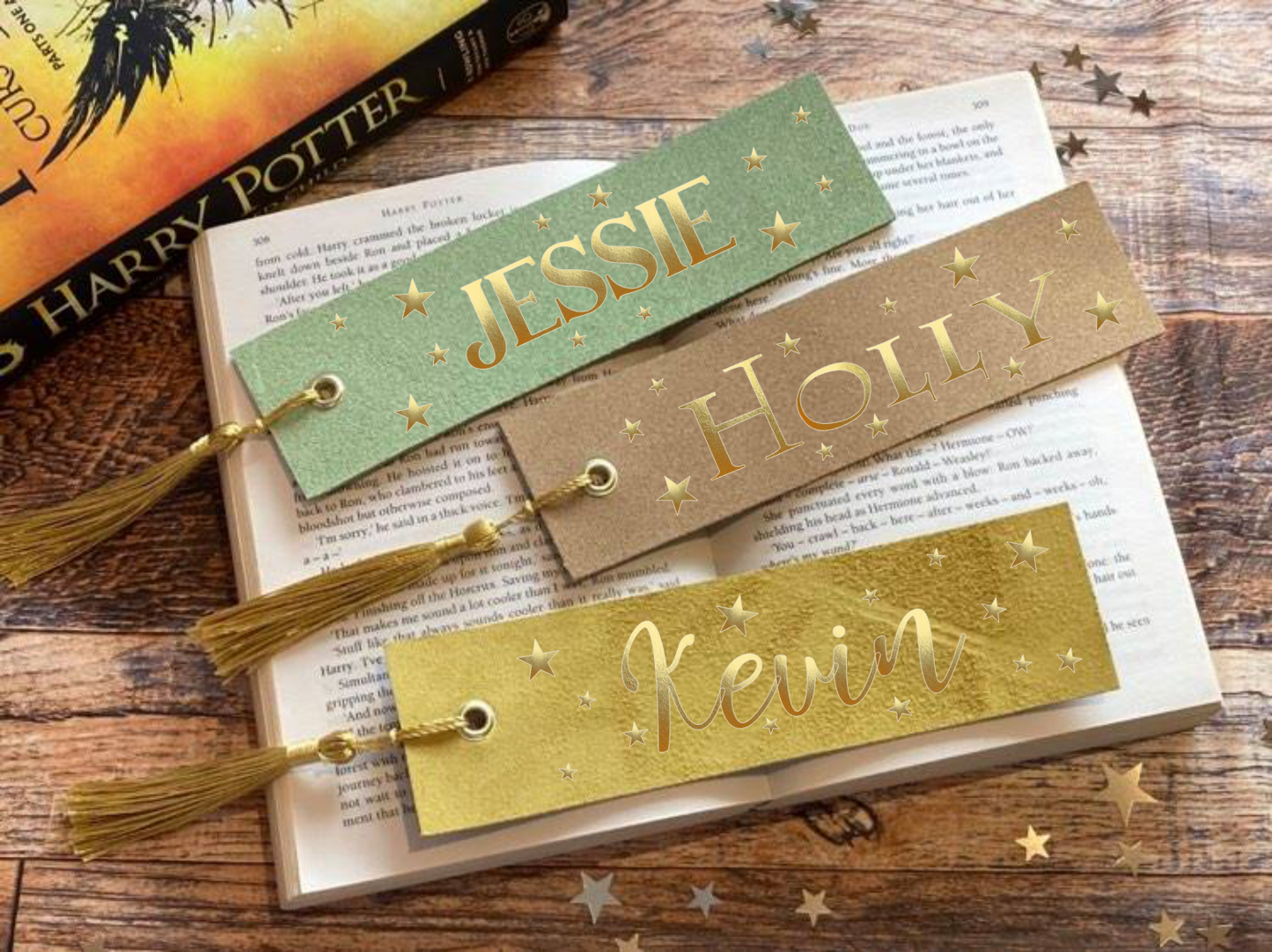 Leather Personalised Bookmark