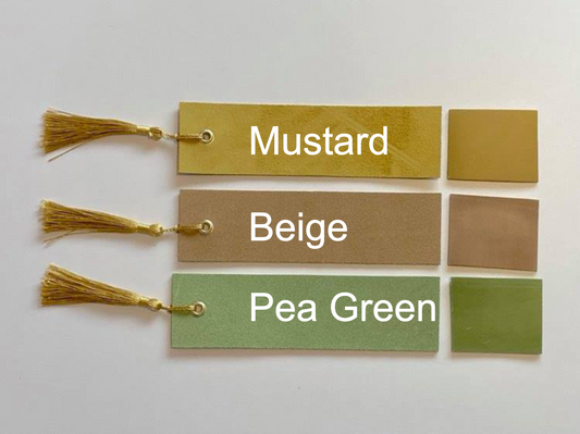 Leather Personalised Bookmark