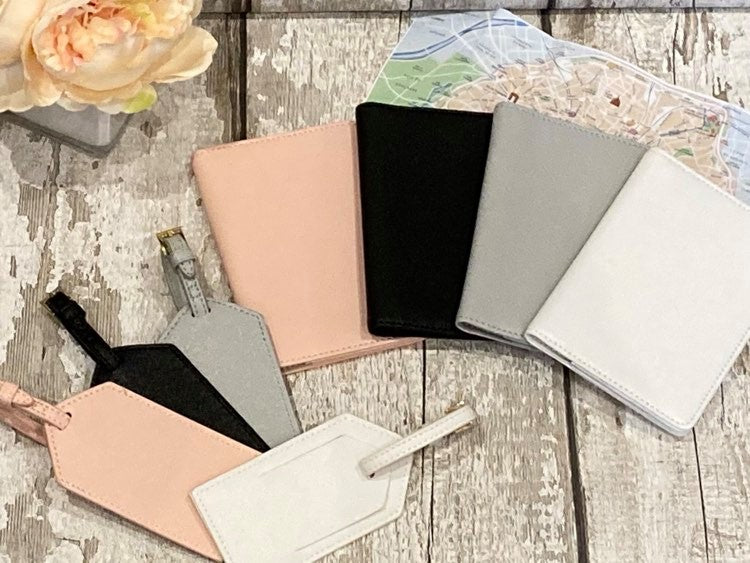 Passport Holder and Luggage Tag Set