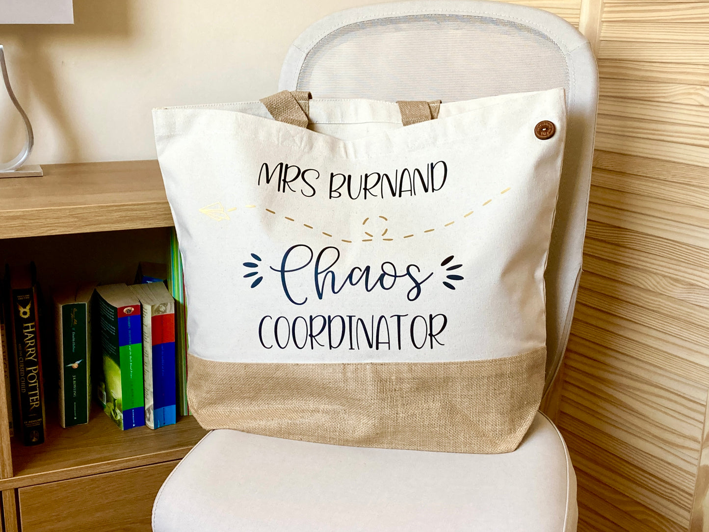 XL Canvas Teacher Tote