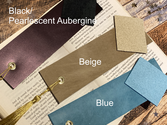 Leather Personalised Bookmark