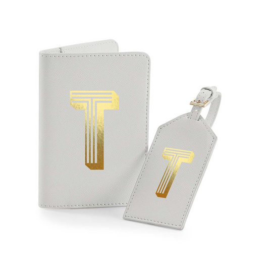 Passport Holder and Luggage Tag Set