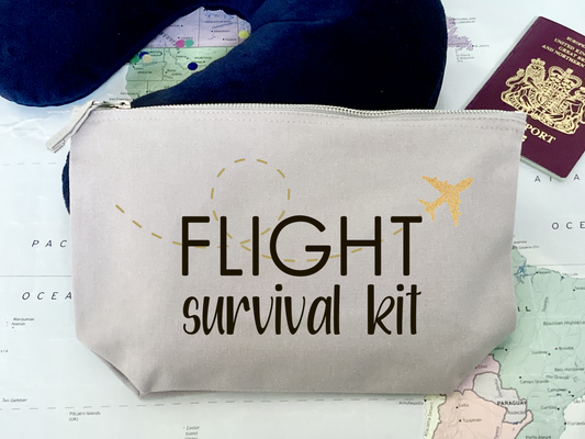 Flight Survival Kit Canvas Bag