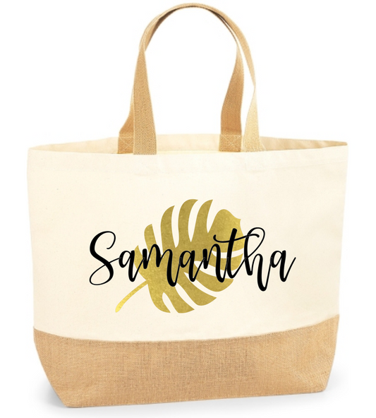 XL Canvas Summer Tote