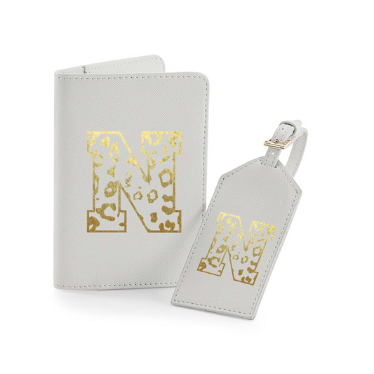 Passport Holder and Luggage Tag Set