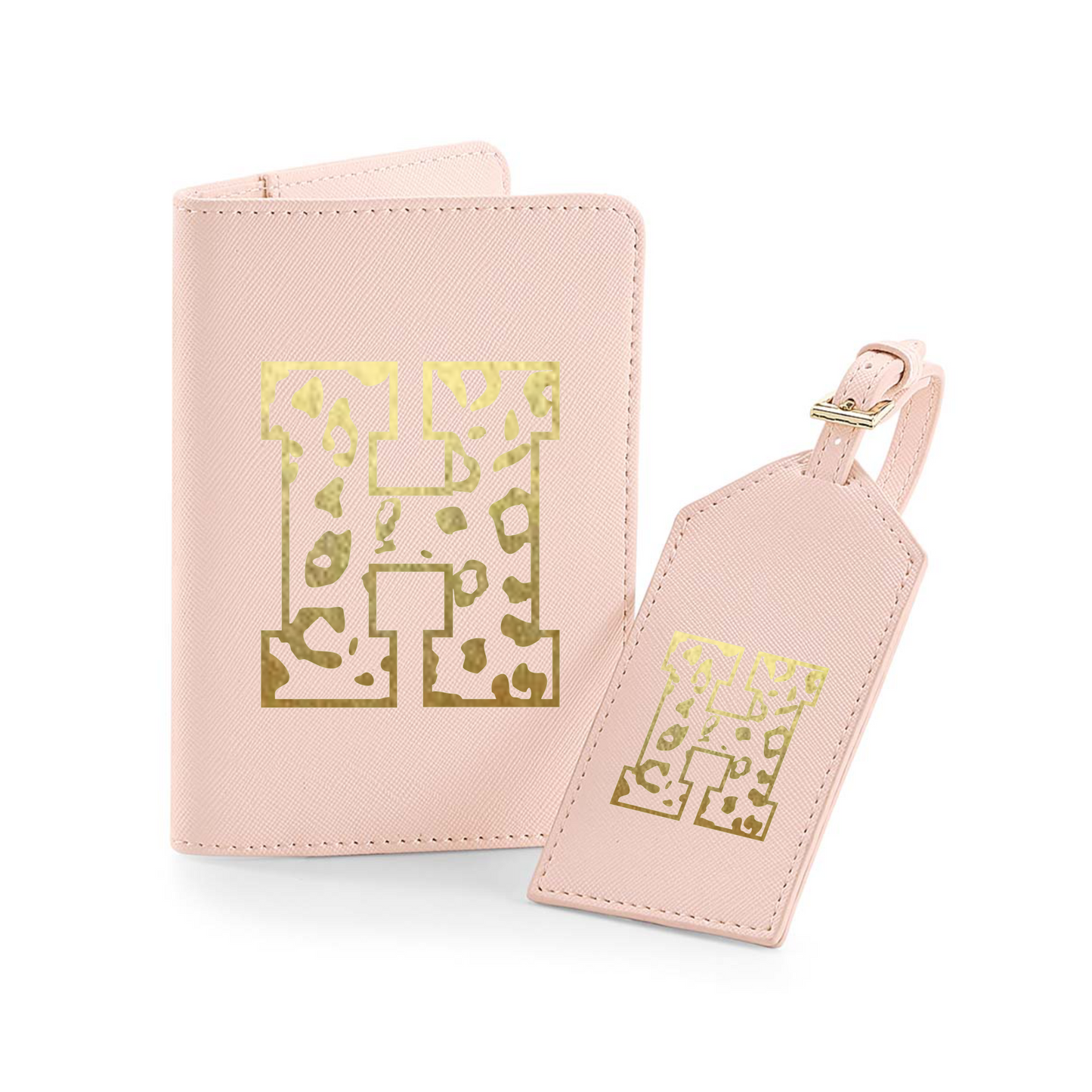 Passport Holder and Luggage Tag Set