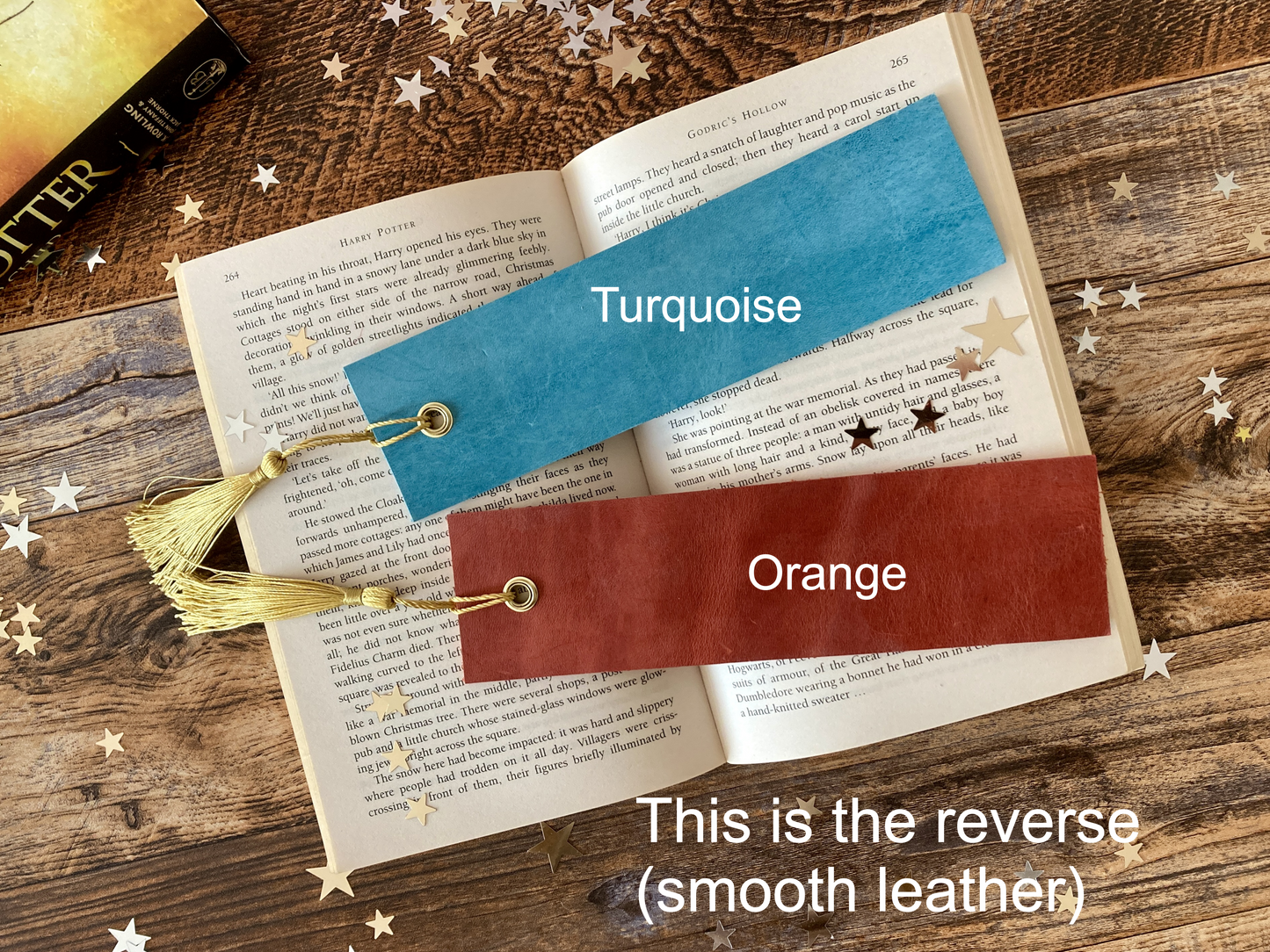 Leather Personalised Bookmark