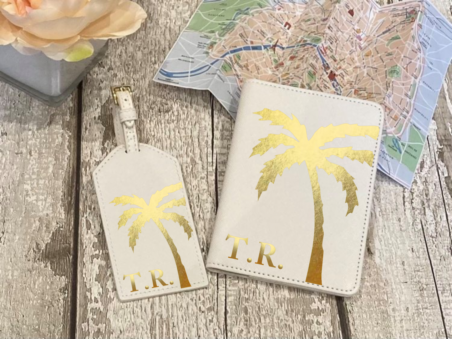 Passport Holder and Luggage Tag Set
