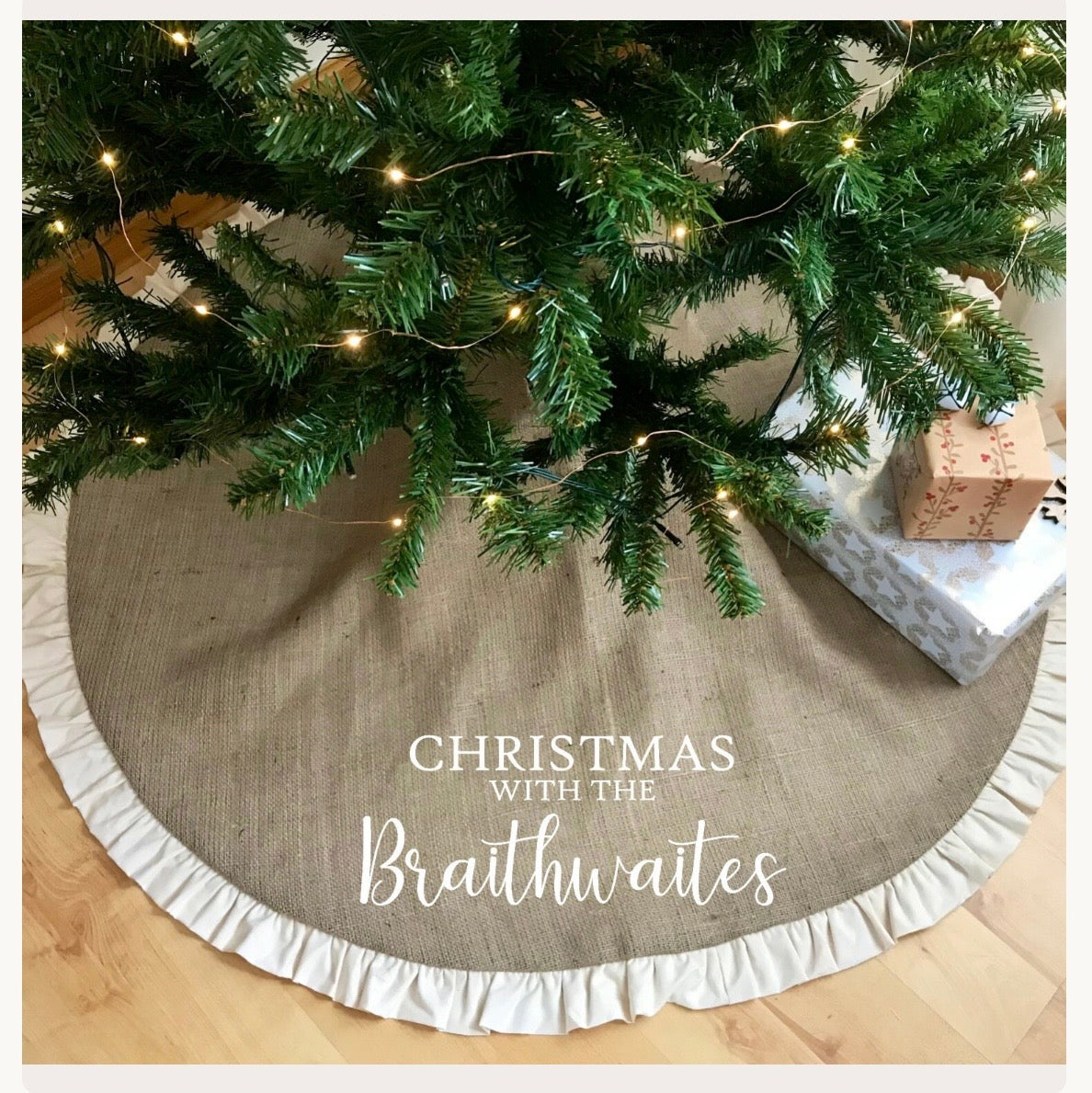 Burlap Tree Skirt
