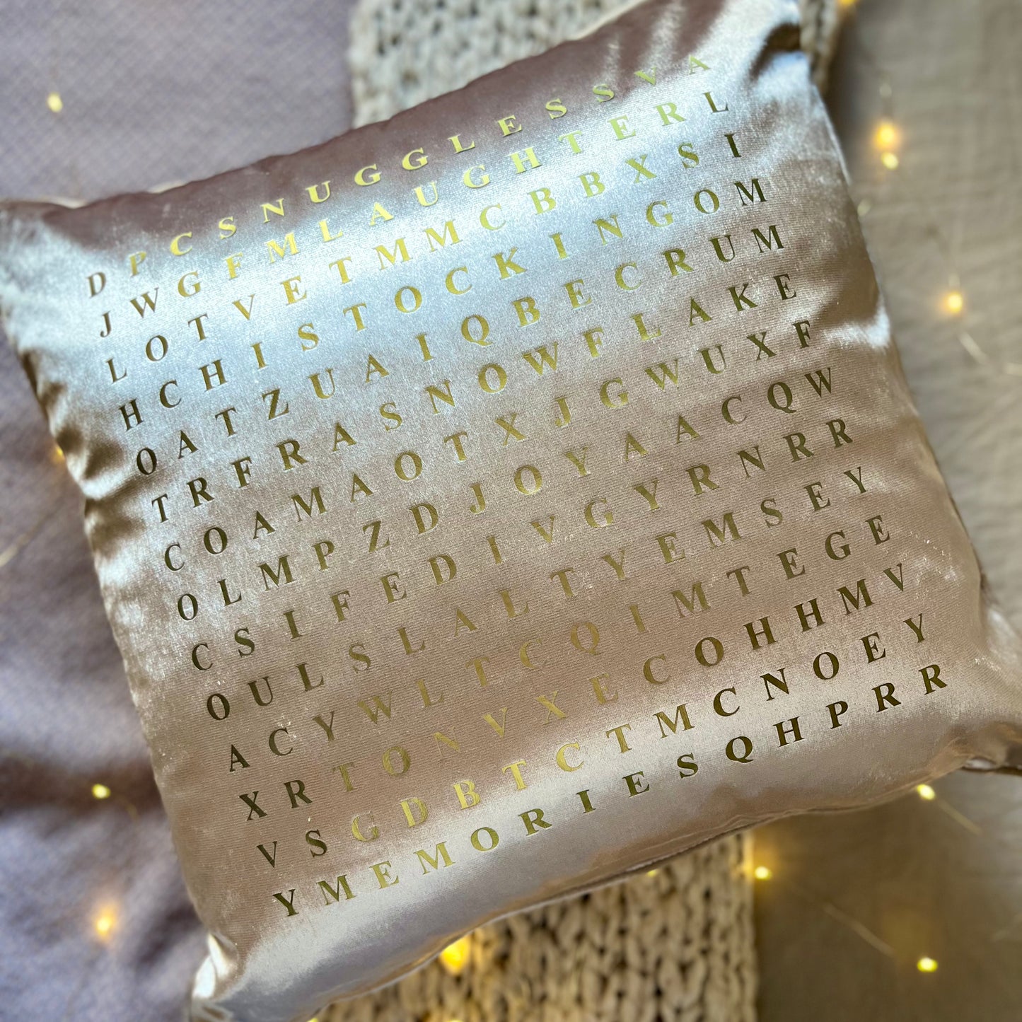 Christmas Word Search Cushion