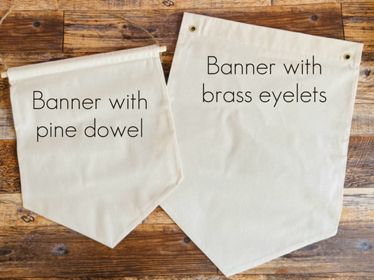 Blank Calico Banner - Seconds/Flawed