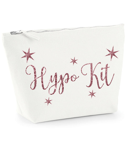 Canvas Hypo Kit bag, emergency zip pouch, diabetic kit, lifesaving