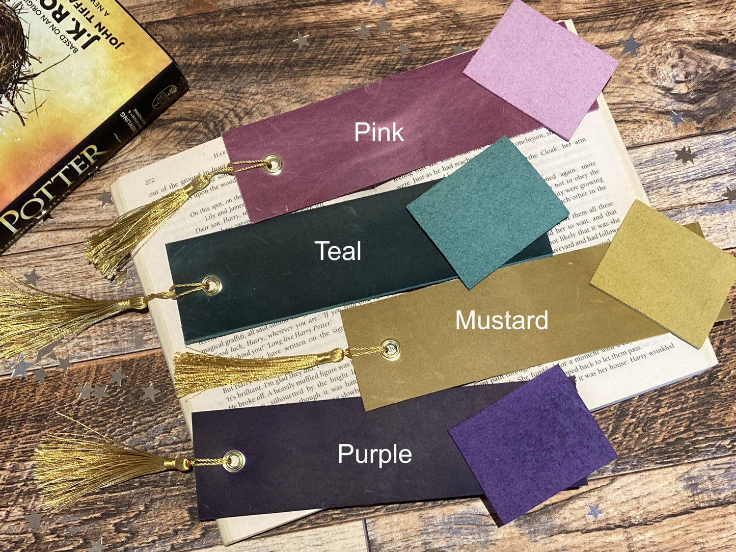 Leather Personalised bookmark, Love Reading - magical theme gift, gift for kids, reading gift, bookworm, back to school - wizard theme