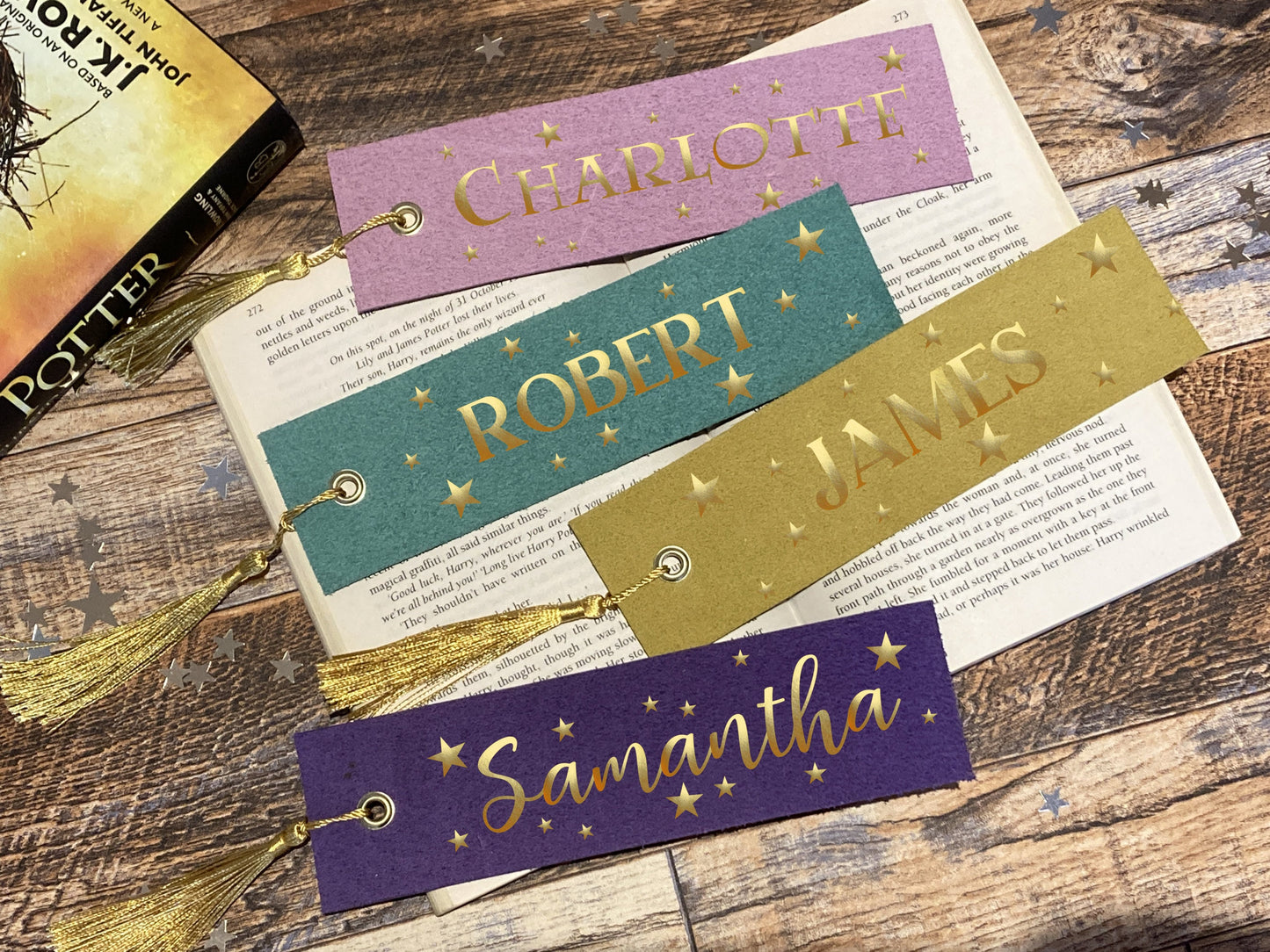 Leather Personalised bookmark, Love Reading - magical theme gift, gift for kids, reading gift, bookworm, back to school - wizard theme