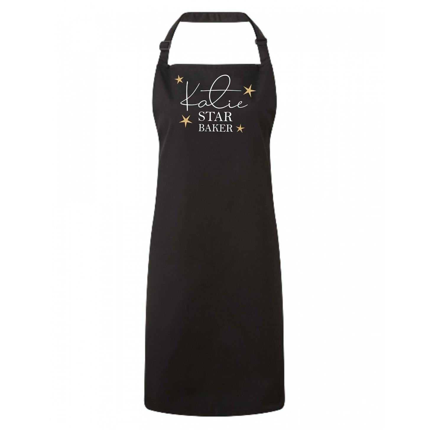 Star Baker Personalised Apron  - For Mum, Kids - Glitter stars, fun childrens cooking apron for baking boys and girls