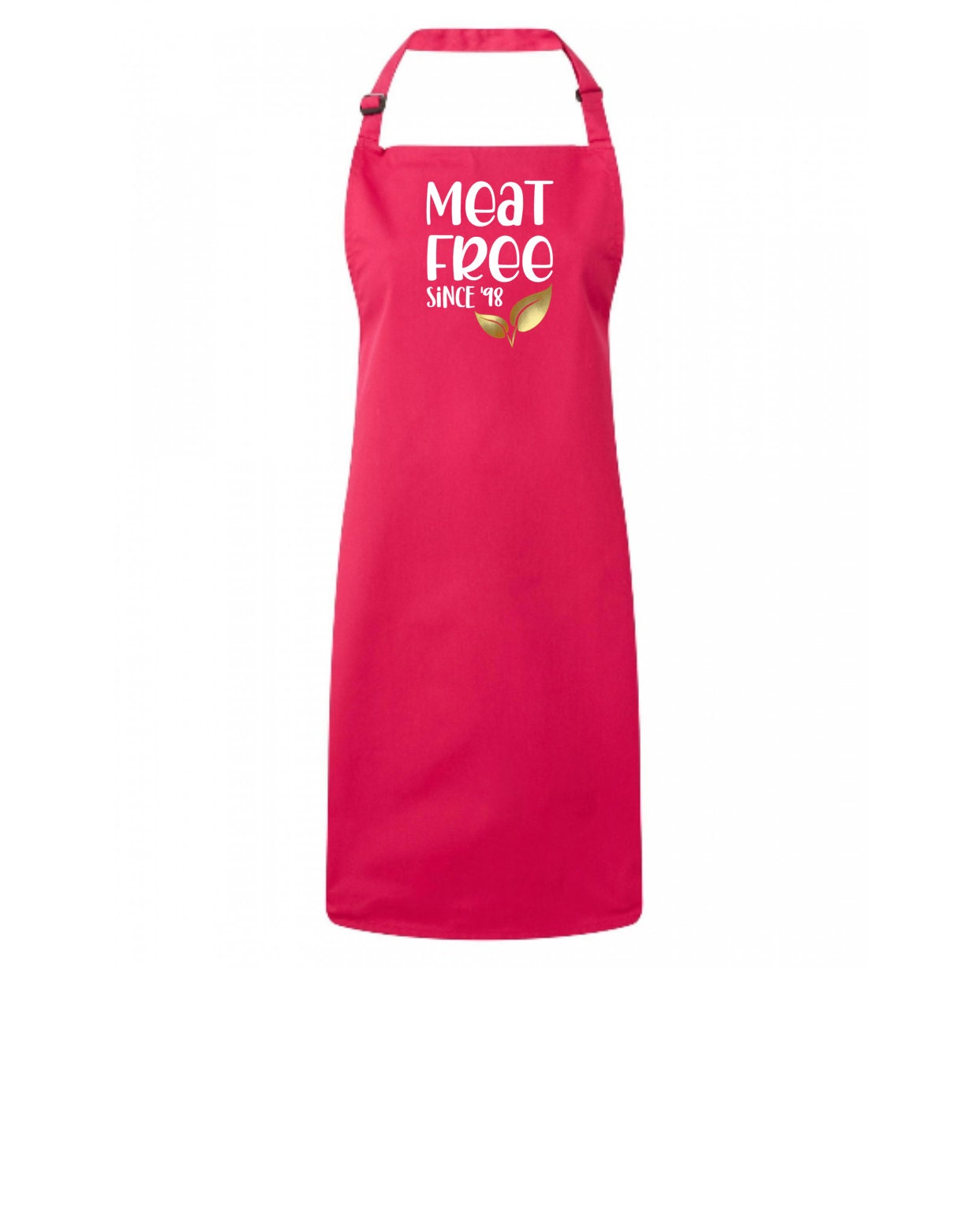 Meat Free & Proud - Thoughtful apron dinner host gift - uni student - vegan - vegetarian cooking - meat free kitchen - kind to animals