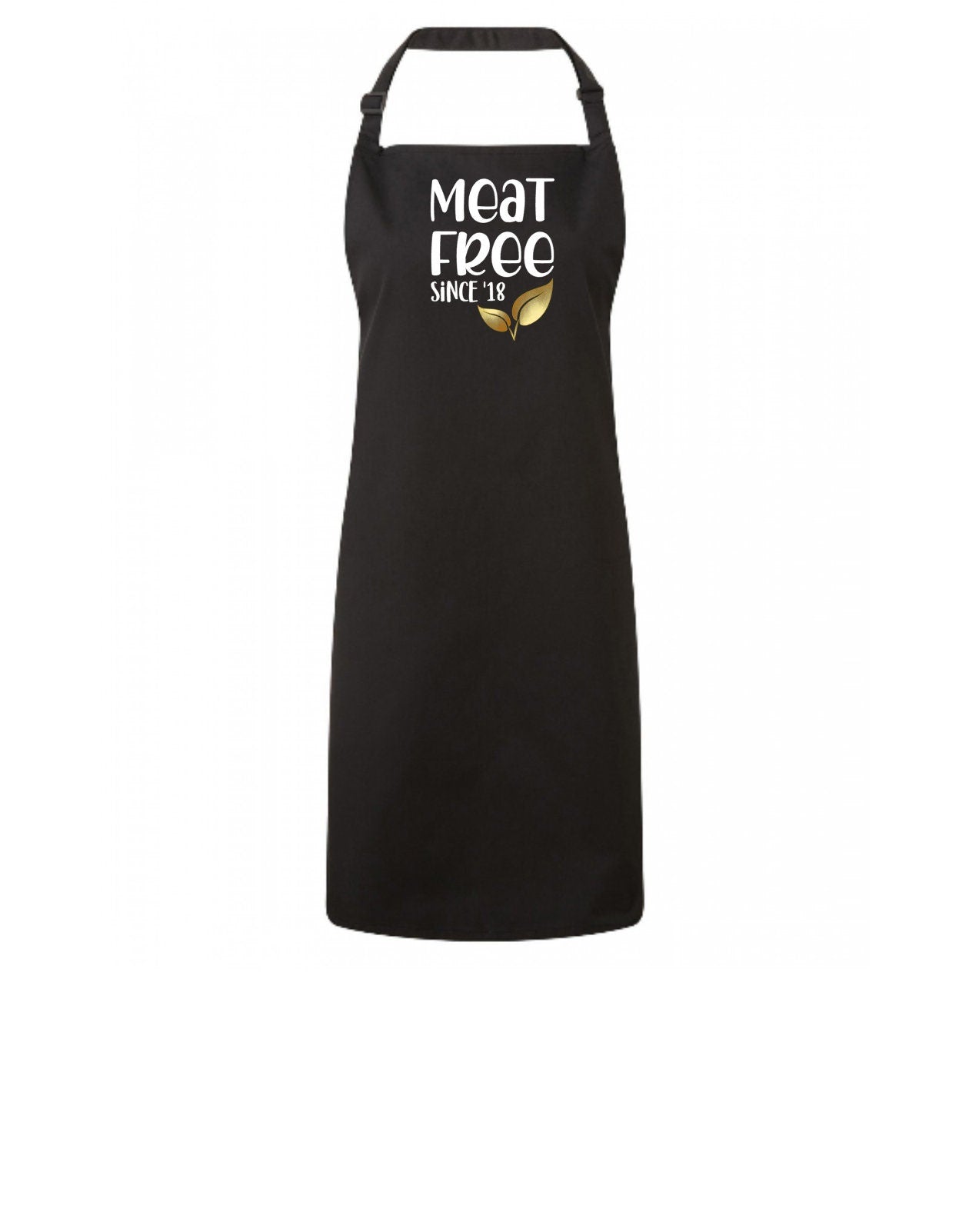 Meat Free & Proud - Thoughtful apron dinner host gift - uni student - vegan - vegetarian cooking - meat free kitchen - kind to animals