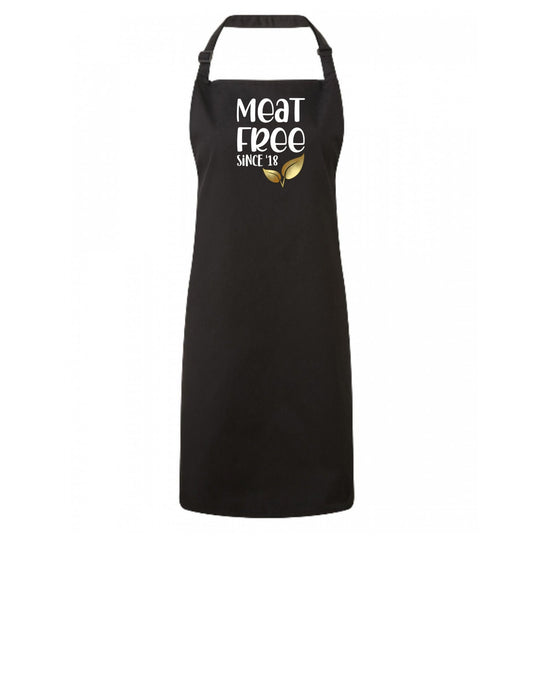 Meat Free & Proud - Thoughtful apron dinner host gift - uni student - vegan - vegetarian cooking - meat free kitchen - kind to animals