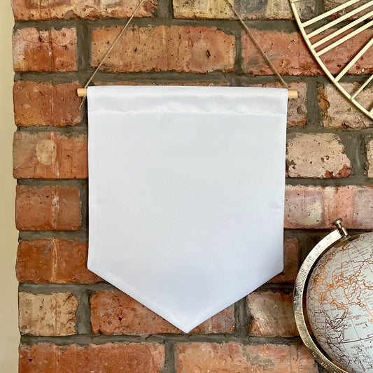 Blank Banner, 100% polyester for sublimation, blank to decorate, craft blank, Wall Flag, Pennant, Wall Hanging, sublimation blank