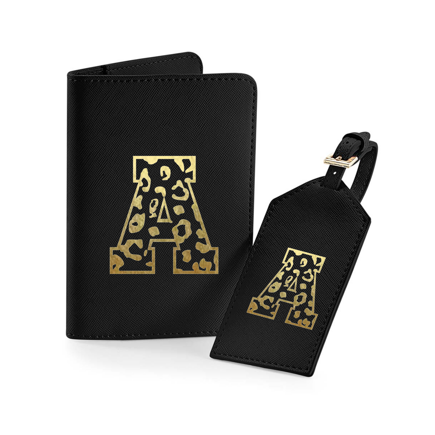 Passport Holder and Luggage Tag Set