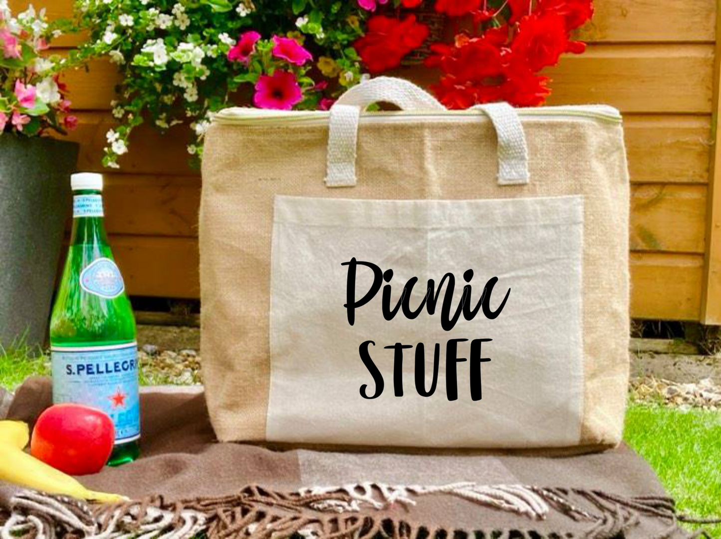 Jute Picnic Cool Bag - Picnic Stuff