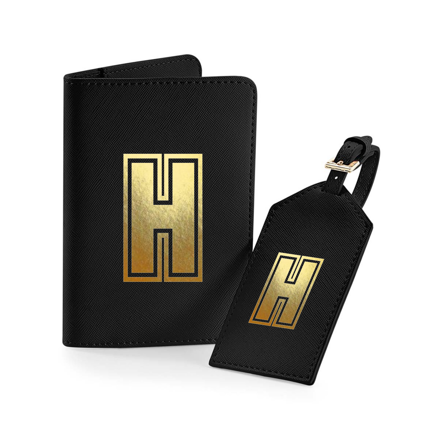 Passport Holder and Luggage Tag Set