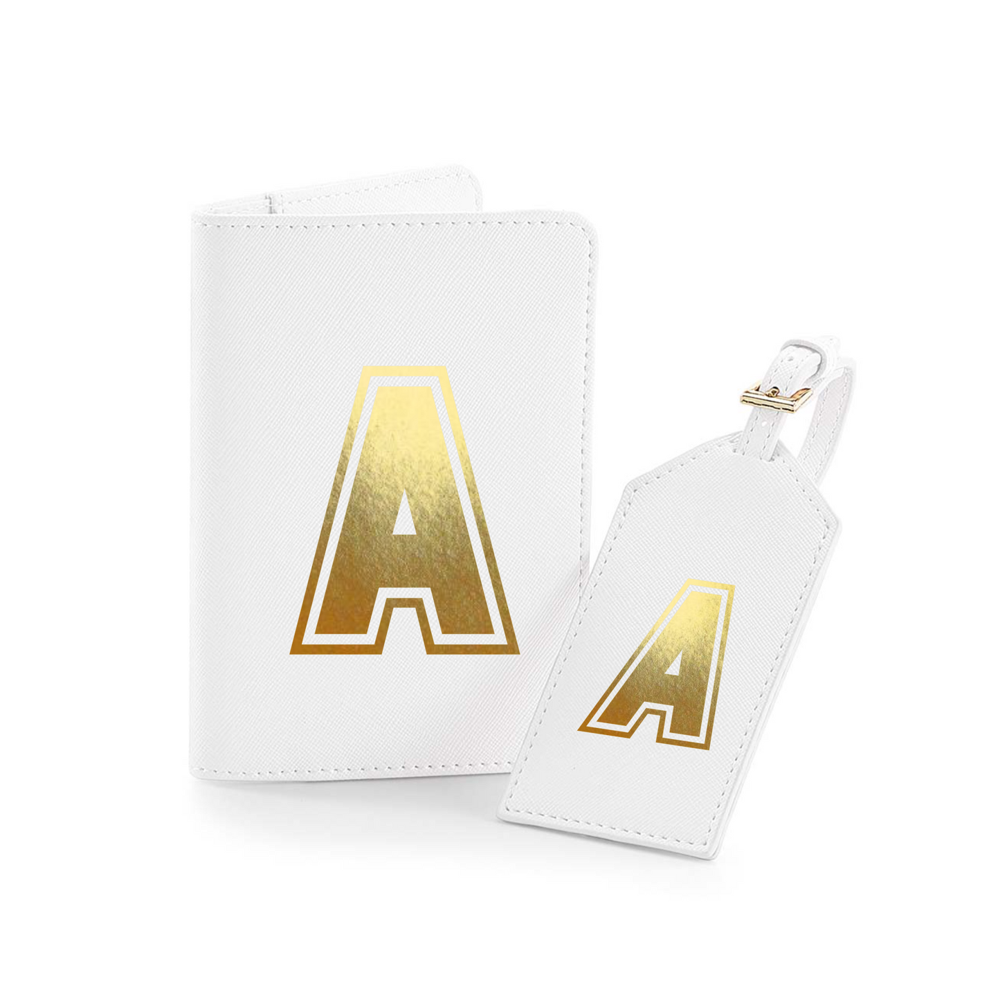 Passport Holder and Luggage Tag Set