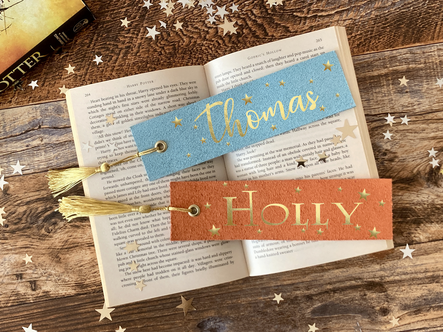 Leather Personalised Bookmark